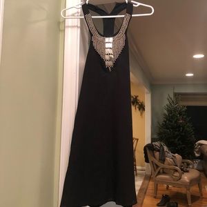 NWT L'ATISTE Black w/Silver Studs Dress